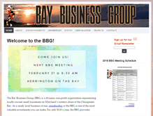 Tablet Screenshot of baybusinessgroup.org